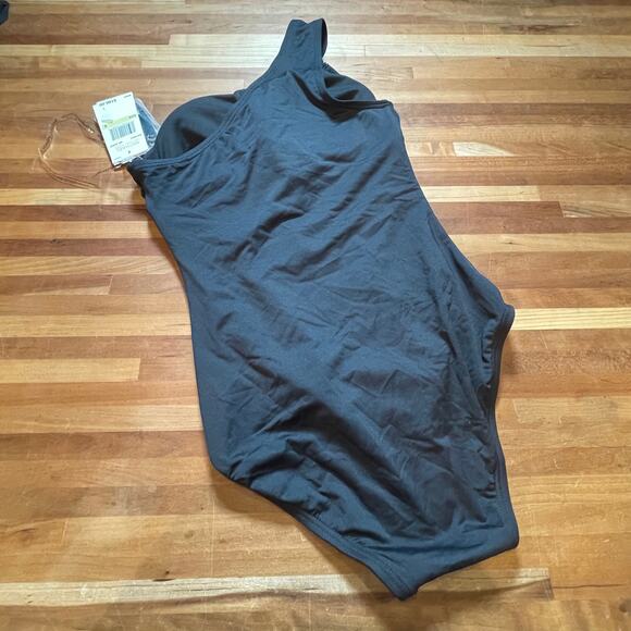 Michael Michael Kors Embellished One-Shoulder One-Piece Swimsuit Black Size 4 - Picture 7 of 12